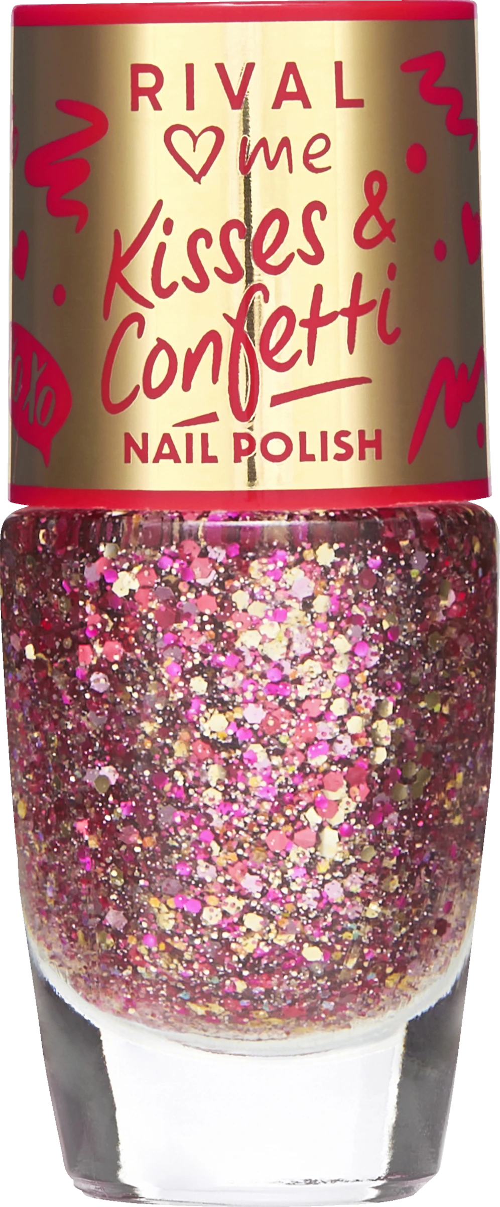Kisses & Confetti Nail Polish 02 confetti rain
