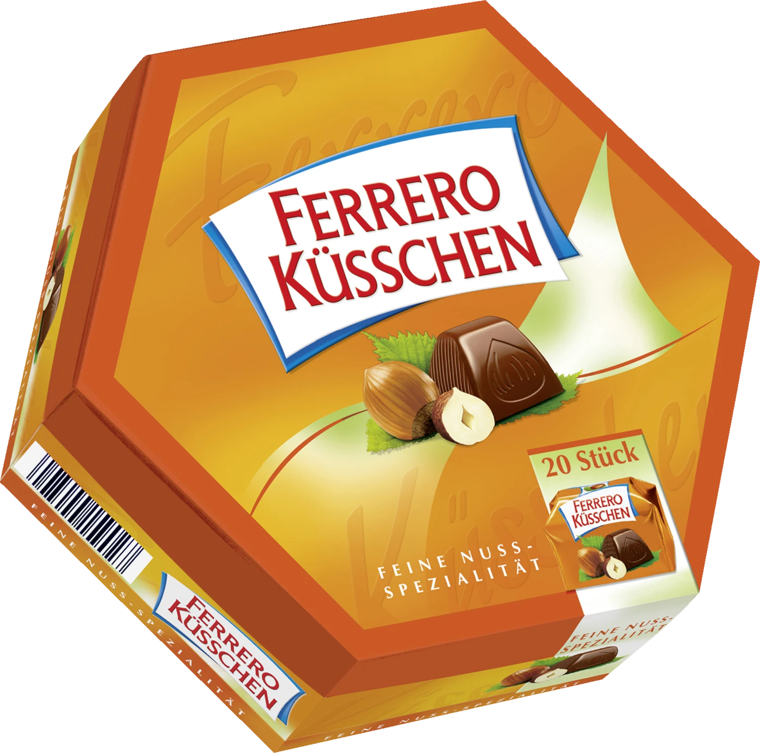 Küsschen Nusspralinen-Spezialität, 20 Stück