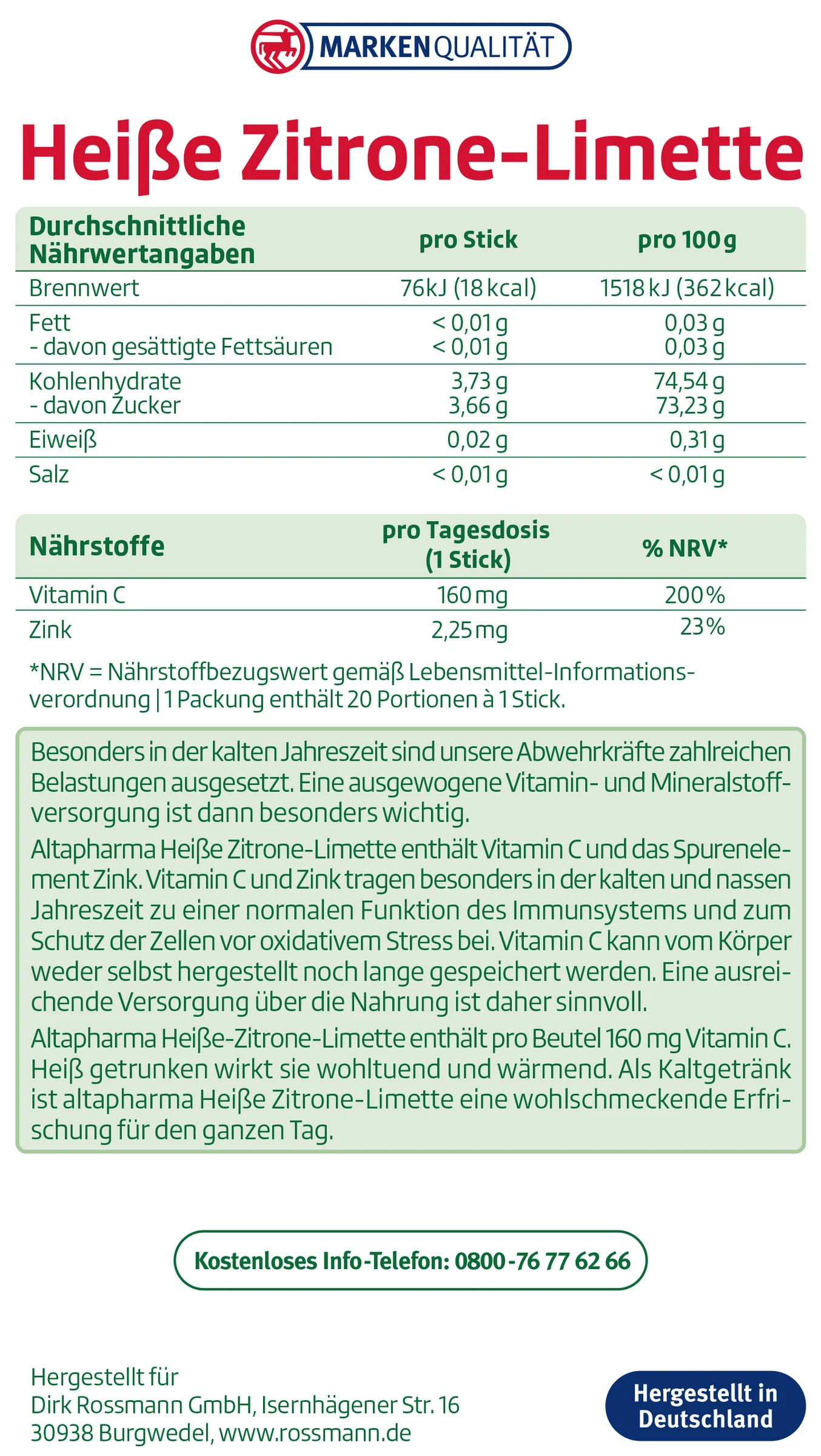Heiße Zitrone-Limette