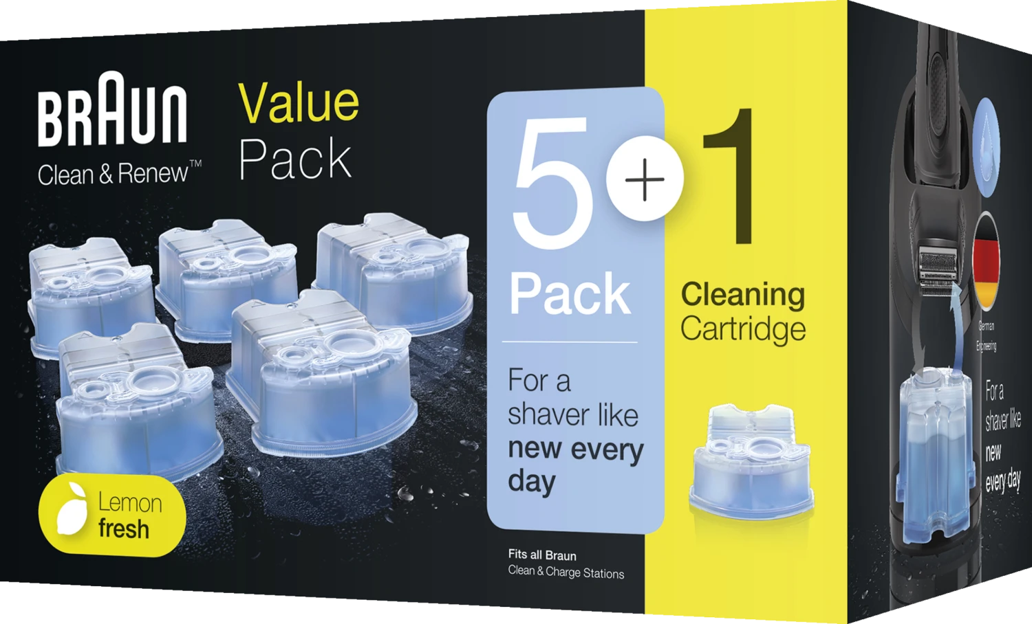 Clean & Renew Reinigungskartuschen Lemon Fresh, Promo-Pack 5+1