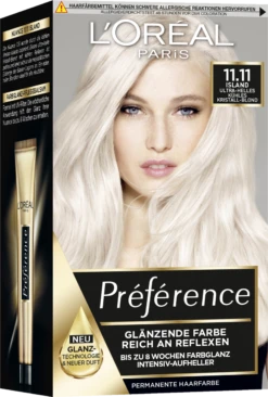 Permanente Haarfarbe 11.11 Ultra-Helles Kühles Kristall-Blond (Island)