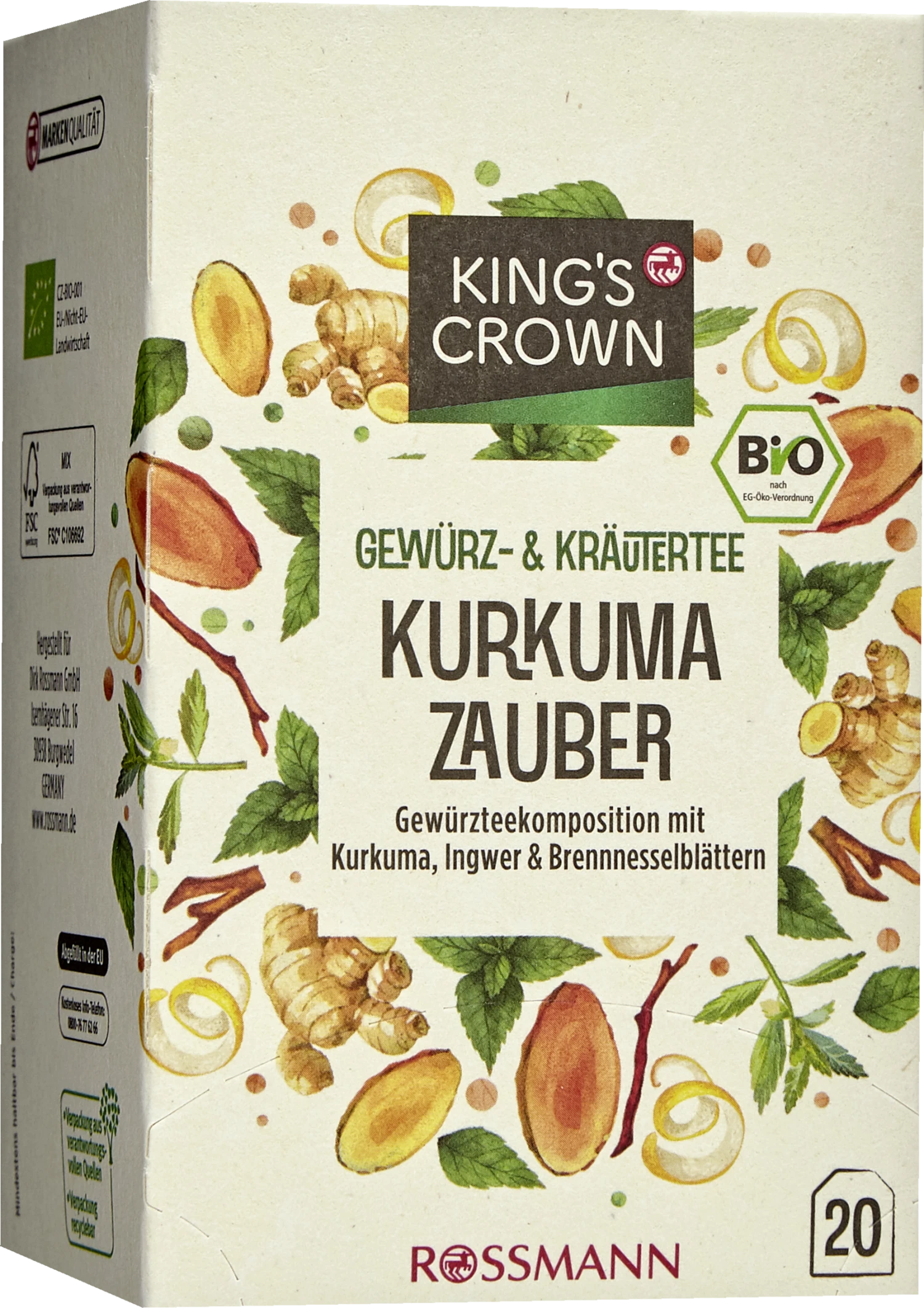Bio Gewürz- & Kräutertee Kurkuma Zauber