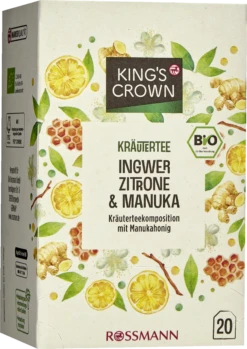Bio Kräutertee Ingwer, Zitrone & Manuka