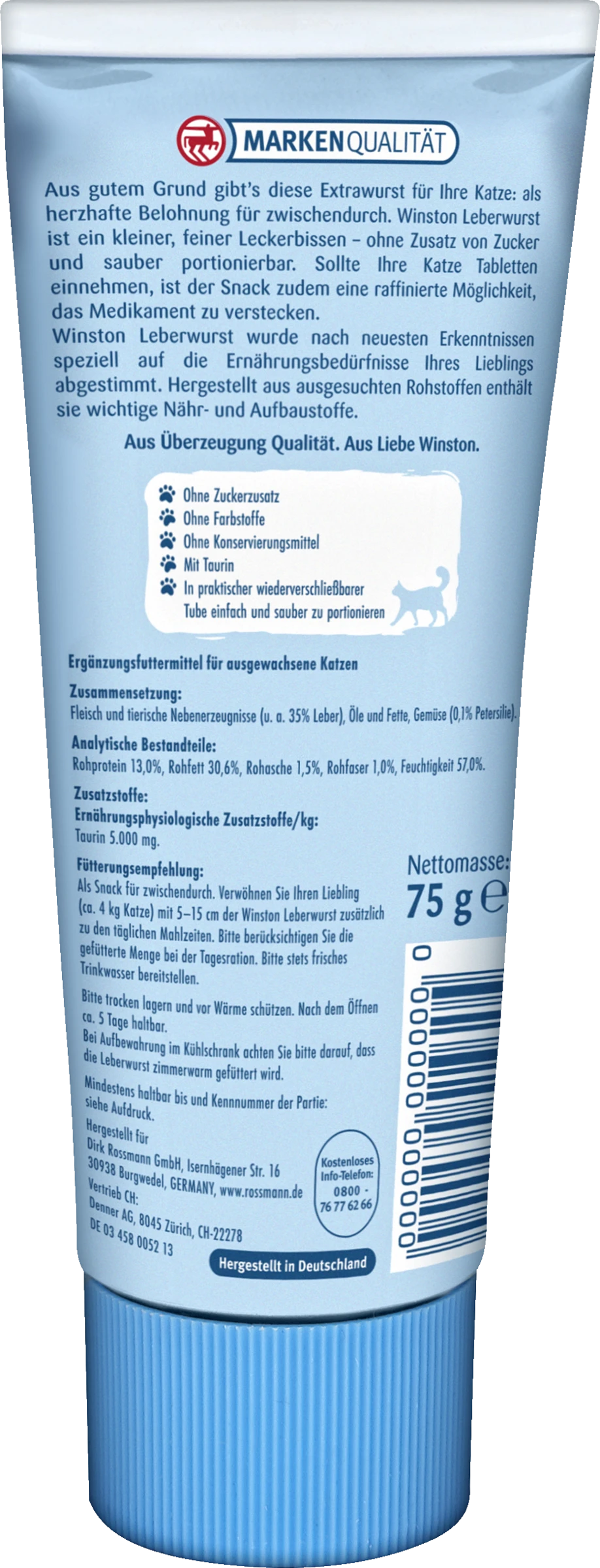 Leberwurst mit Petersilie & Taurin