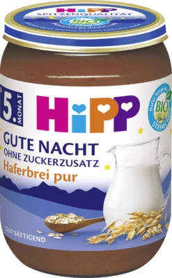Hipp Bio Gute Nacht Haferbrei Pur