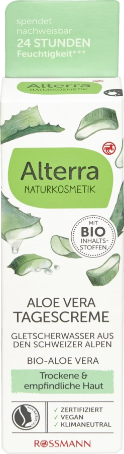 Tagescreme Bio-Aloe Vera & Gletscherwasser