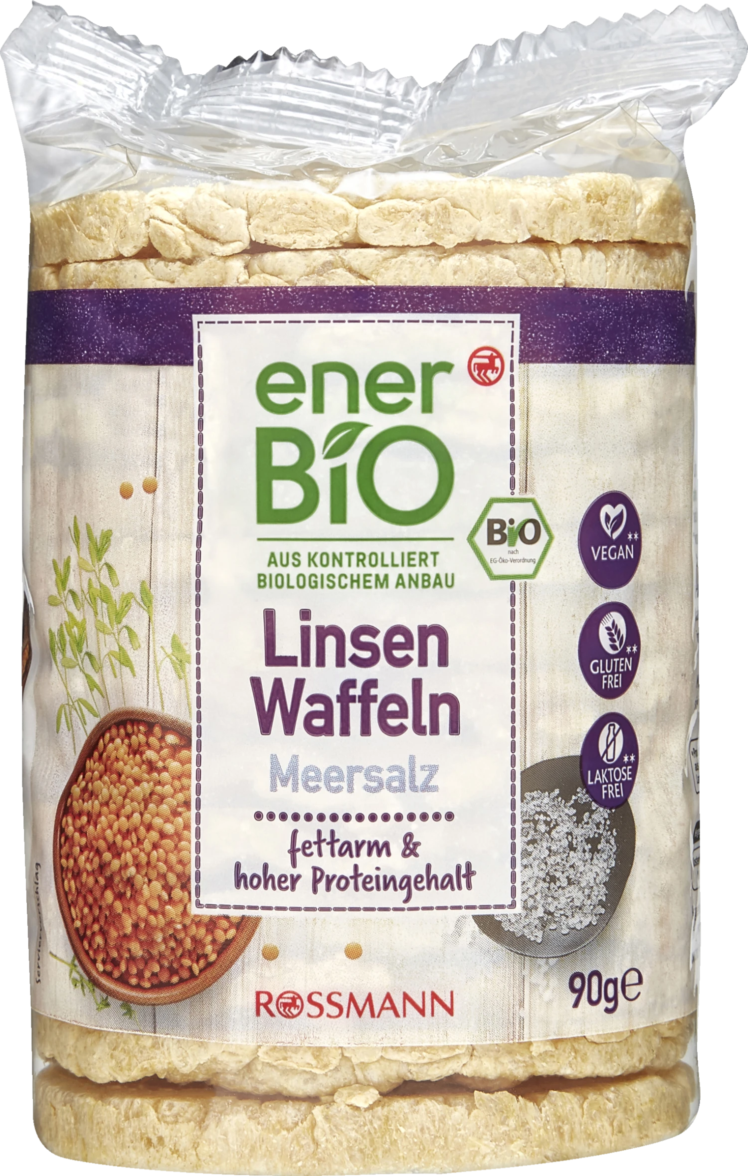 Linsenwaffeln Meersalz