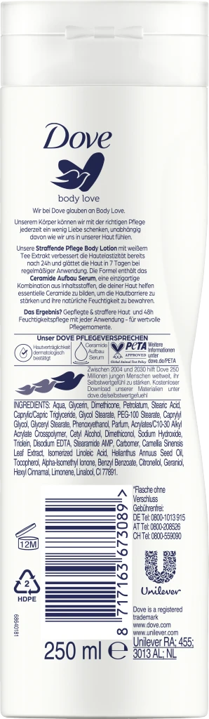 Body Love Straffende Pflege Body Lotion