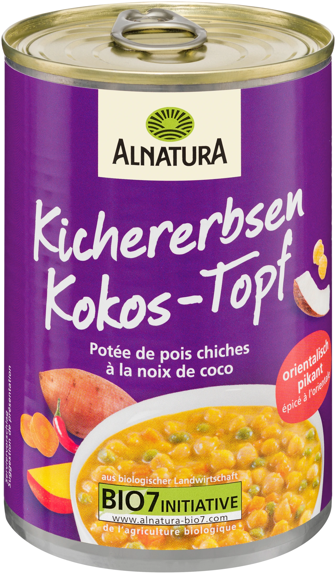 Bio Kichererbsen-Kokos-Eintopf