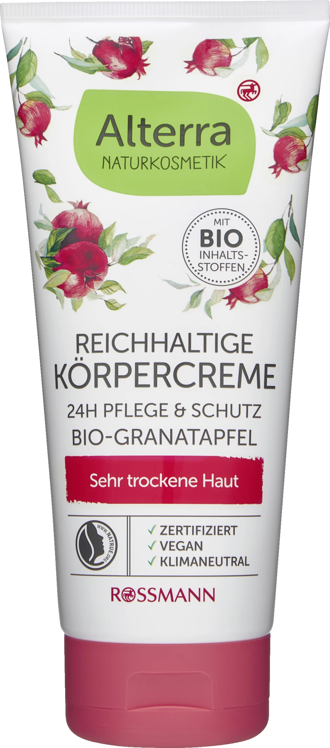 Reichhaltige Körpercreme Bio-Granatapfel & Bio-Sheabutter