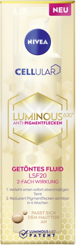 NIVEA Cellular Luminous 630 Anti Pigmentflecken Getöntes Fluid LSF 20