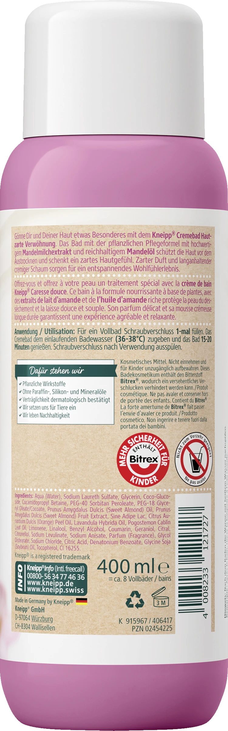 Cremebad hautzarte Verwöhnung