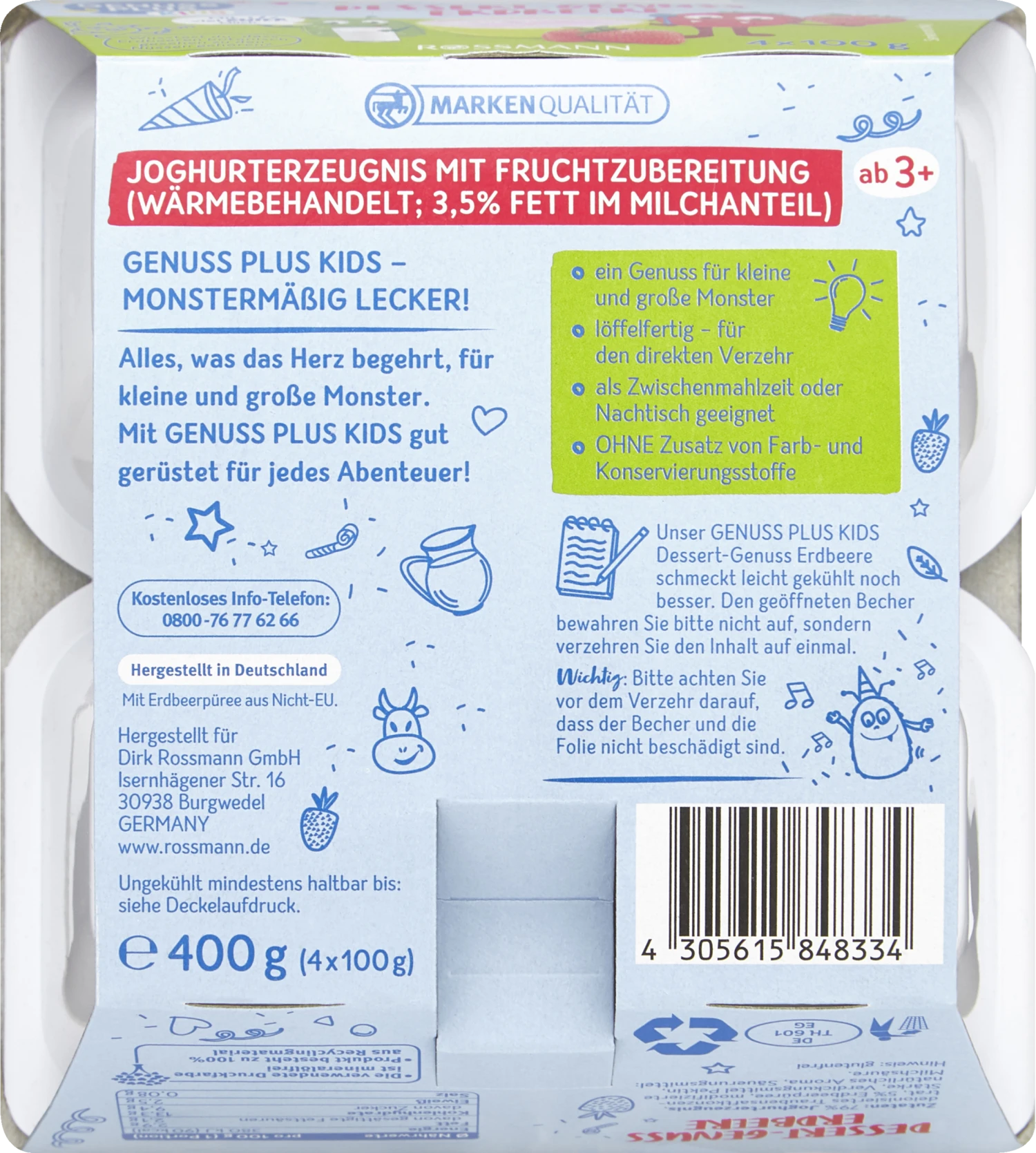 Dessert-Genuss Erdbeere