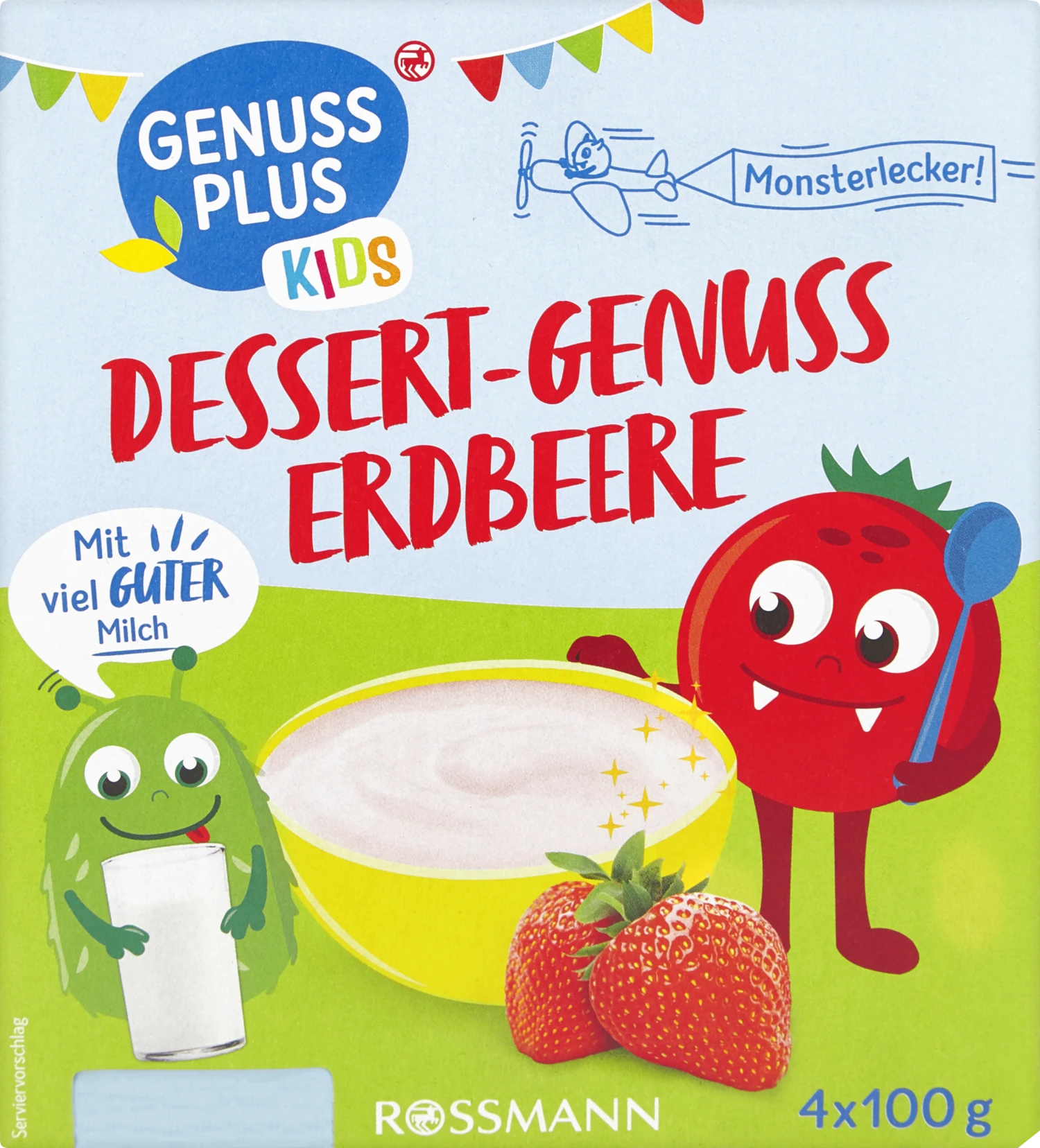 Dessert-Genuss Erdbeere