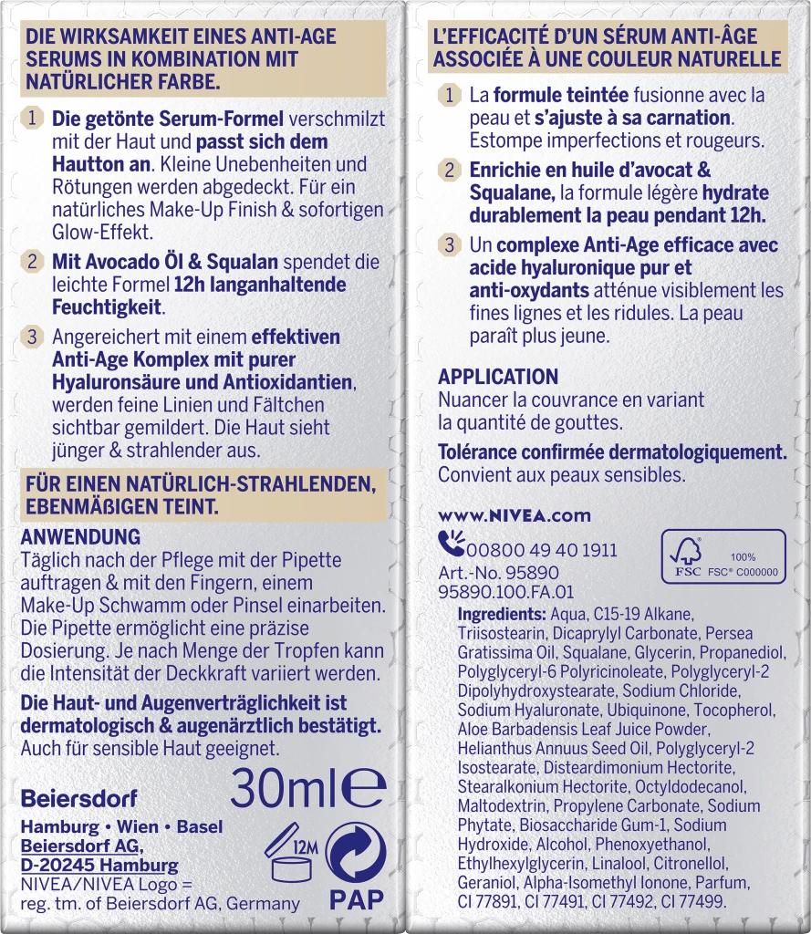 Cellular Filler 3in1 Hyaluron Serum Foundation 02 Mittel