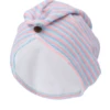 Gestreifter Handtuchturban In Pastellfarben