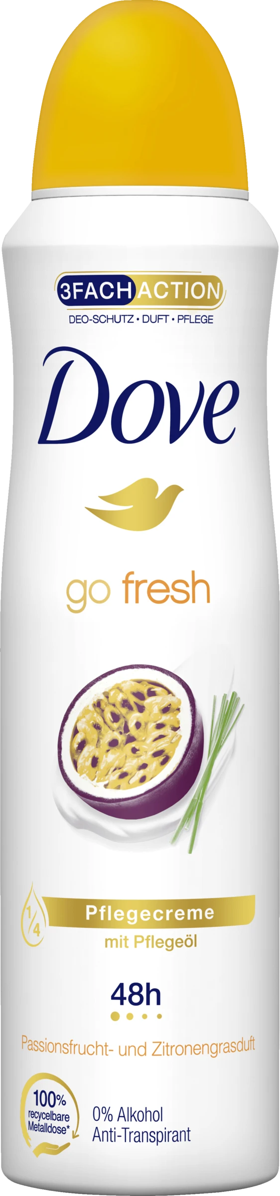 go fresh Deo Spray Passionsfrucht- und Zitronengrasduft