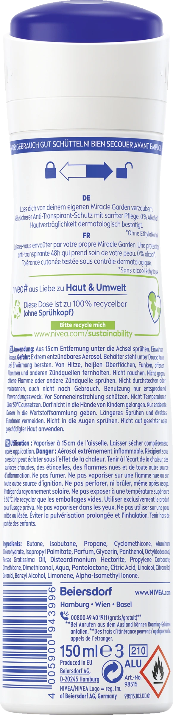 Anti-Transpirant Spray miracle Garden Lavendel