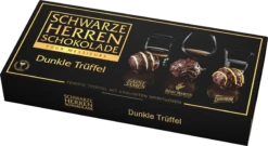 Schwarze Herren Schokolade Dunkle Trüffel