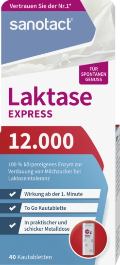 Express Laktase 12.000 Kautabletten