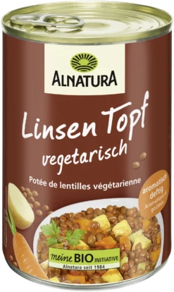 Bio Linsen Topf Vegetarisch