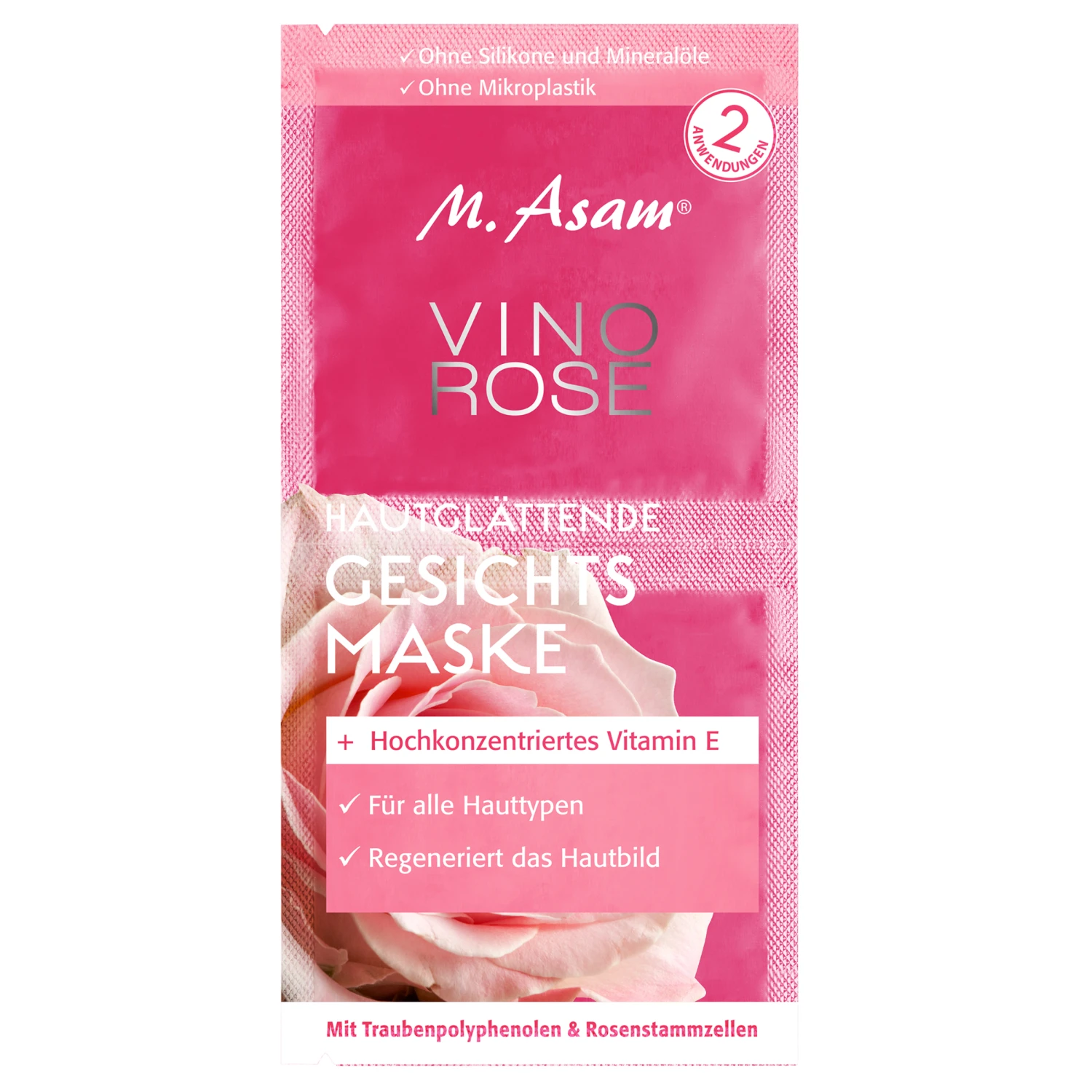 VINO ROSE Display Hautglättende Maske