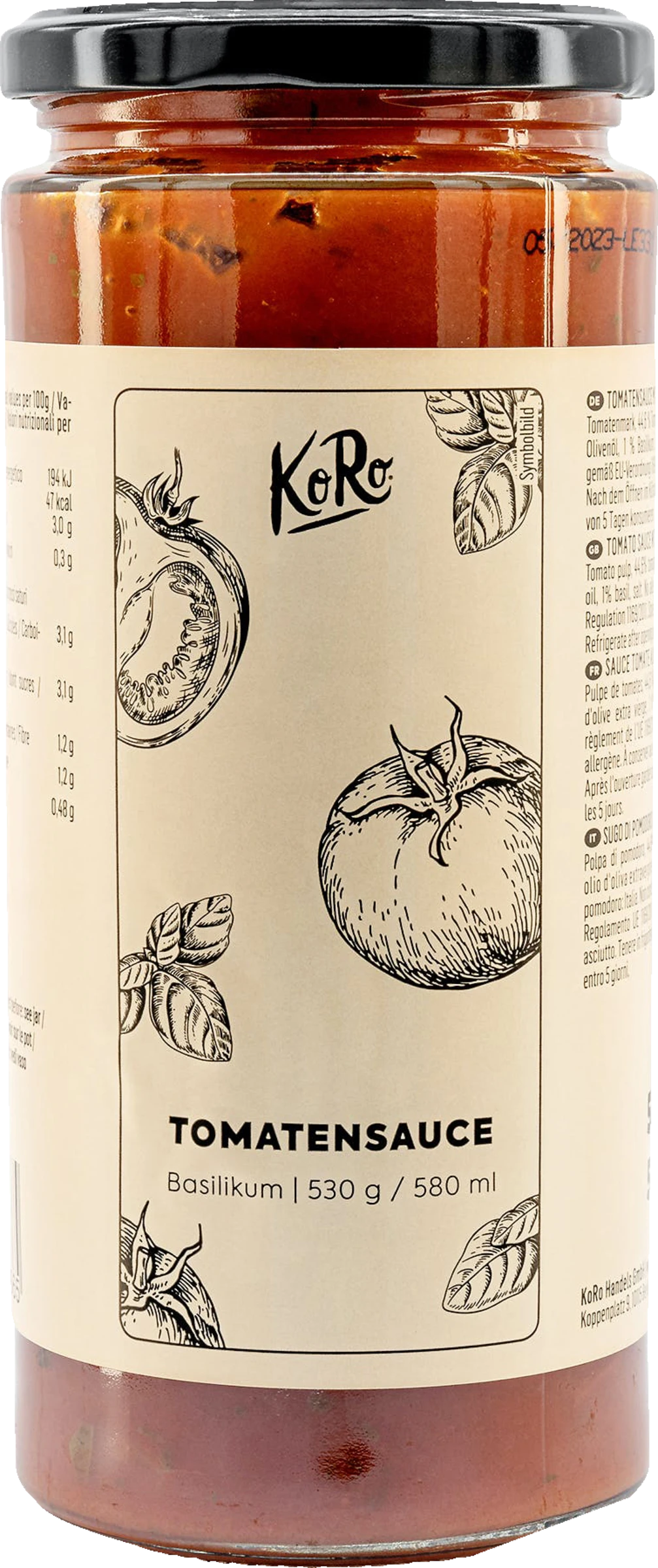 Tomatensoße mit Basilikum