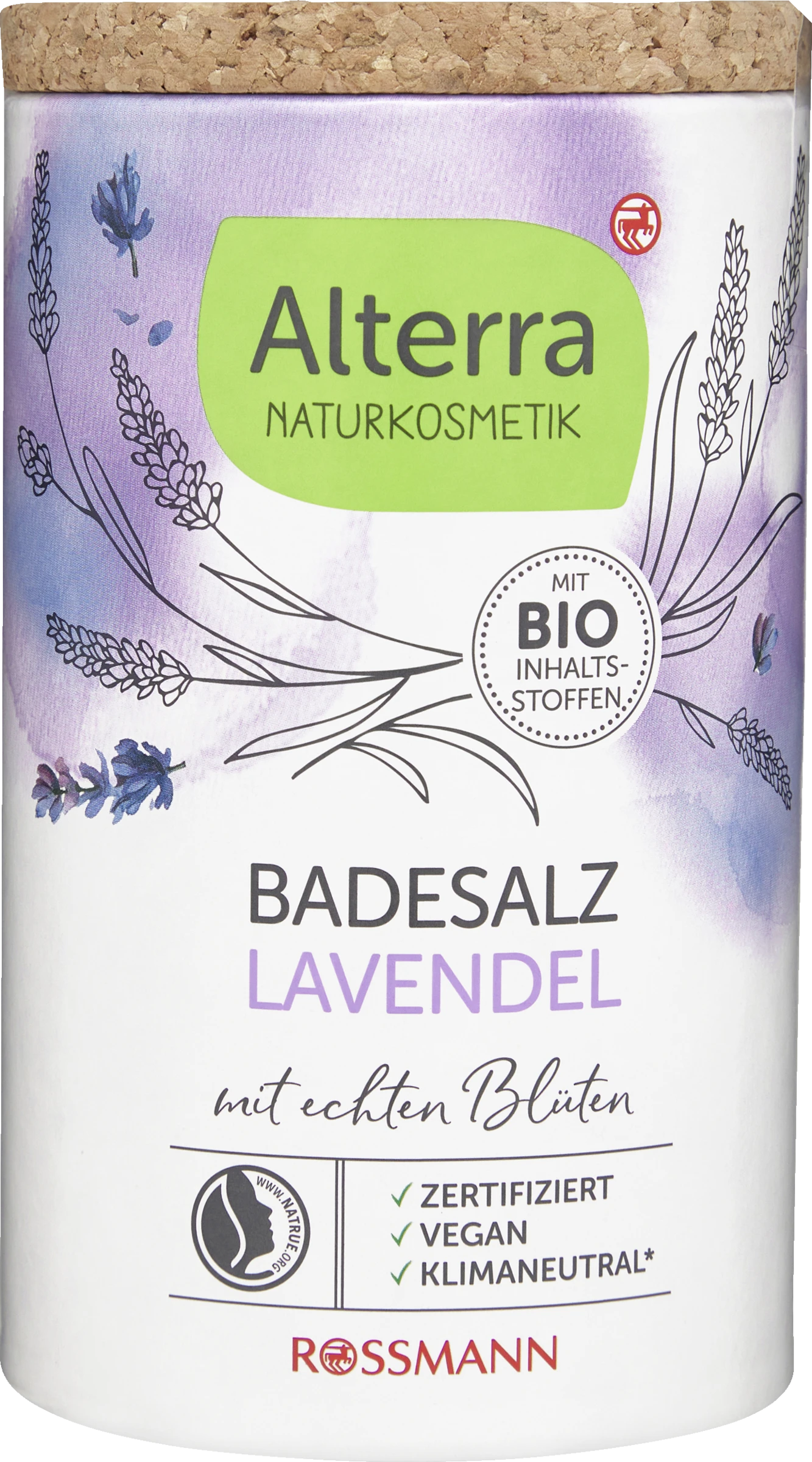 Badesalz Lavendel mit echten Blüten