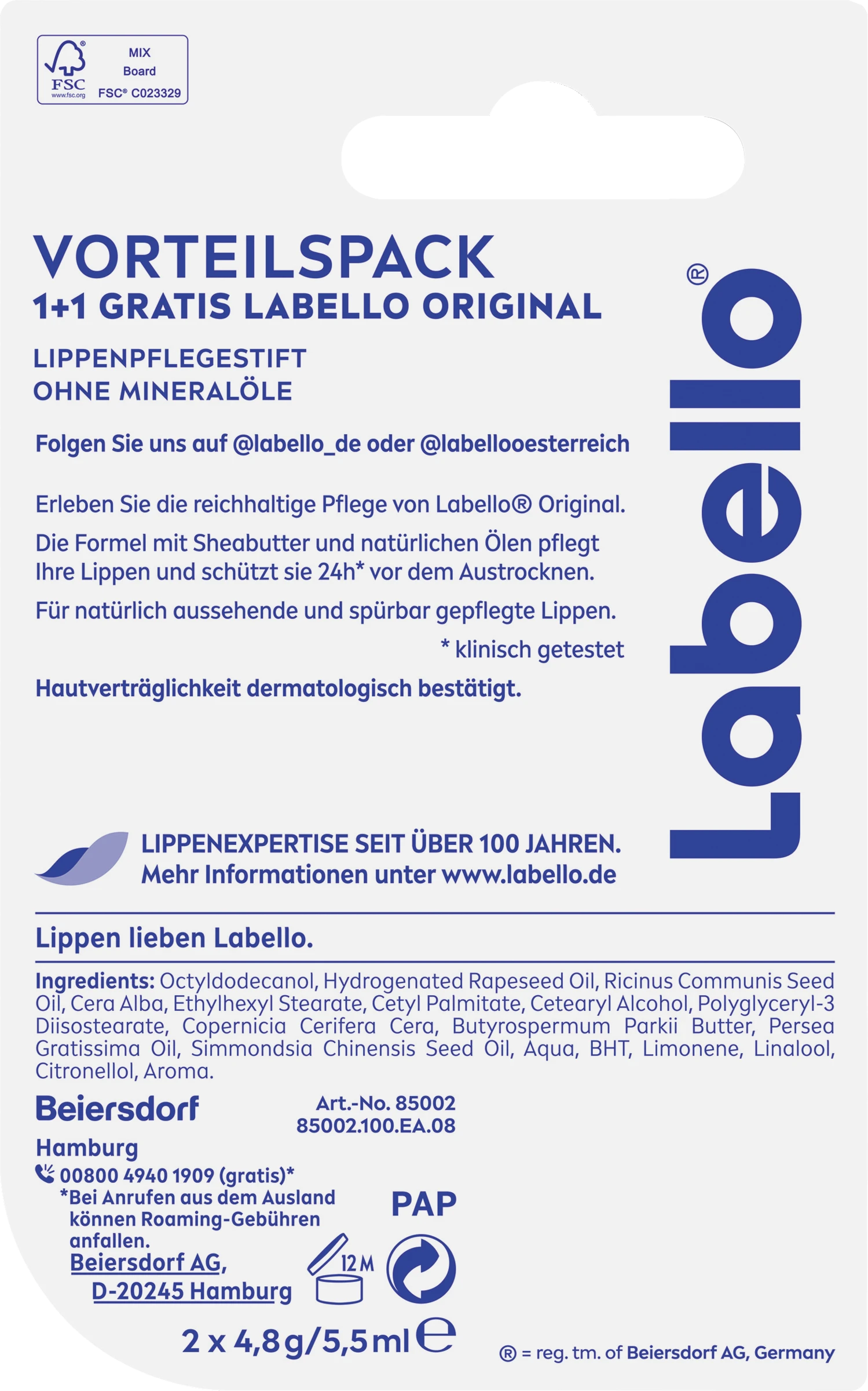 Lippenpflegestift Original, Vorteilspack